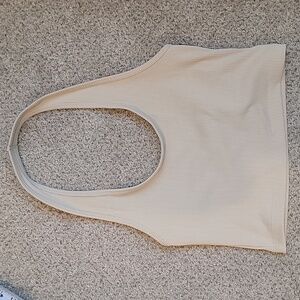 H&M women's tan nude halter top size m